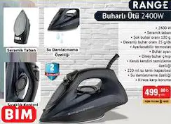 RANGE BUHARLI ÜTÜ 2400W RANGE BUHARLI ÜTÜ 2400W